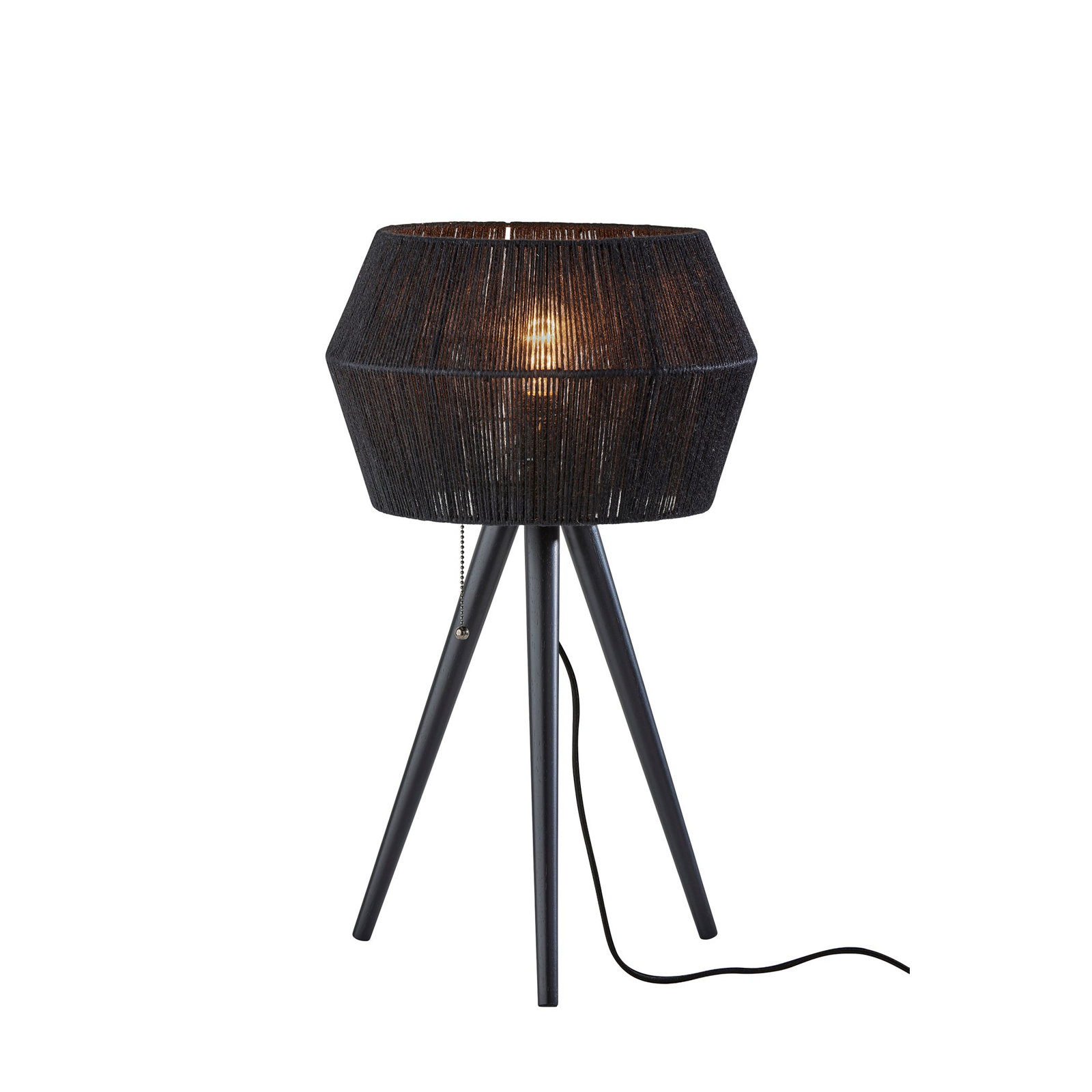 Isona Metal Tripod Lamp, Black