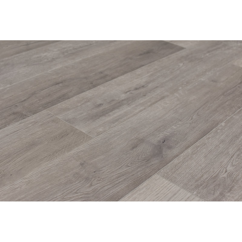 7" x 60" x 7mm Oak Click Lock SPC Luxury Vinyl Plank, Tranquil Gray