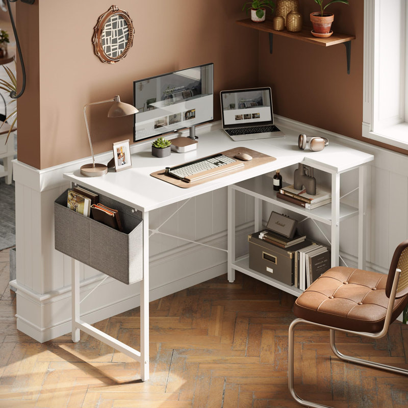 Bureau d'ordinateur en L 47 pouces