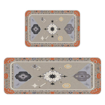 Starburst Mandala, Kitchen Mats Set of 2