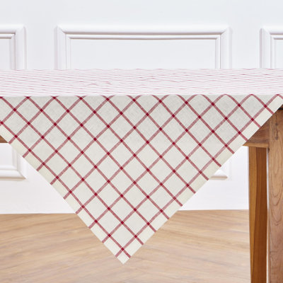 Windowpane - 100% Pure Linen Table Throw
