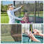 Songmics 366cm Round Backyard Trampoline with Safety Enclosure