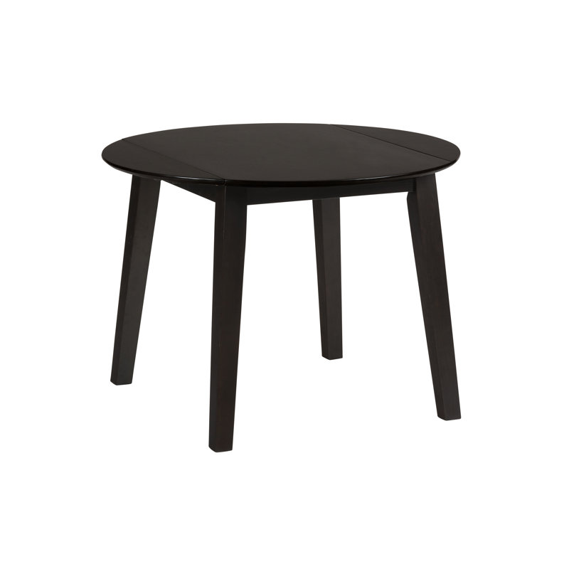 Iyad 3-Piece Solid Wood Drop Leaf Dining Set With Cross-Back Chairs - Espresso, Espresso