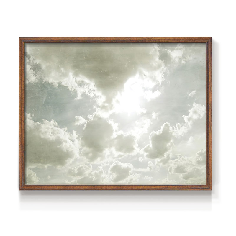 «Sky Scrapers II», reproduction encadrée, Noyer, H 22 po x l 28 po