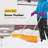 Plastic Snow Plow Pusher Shovel with Wheels