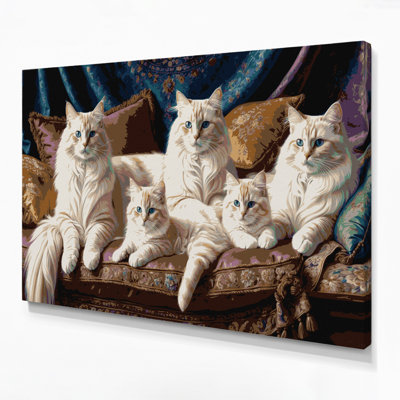 Art mural sur toile chats noirs