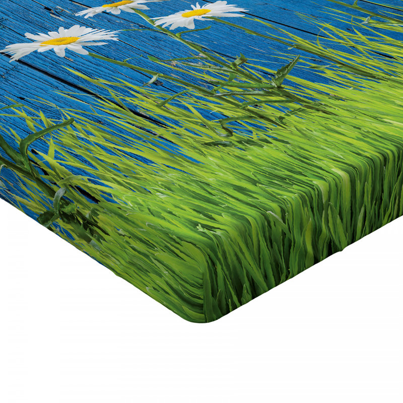 Microfiber Floral Fitted Sheet, Full Fitted Sheet