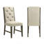 Ensemble de salle à manger 7 pièces, contemporain, rectangulaire, extensible, en bois beige, rembourré, meubles de salle à manger-2050596013