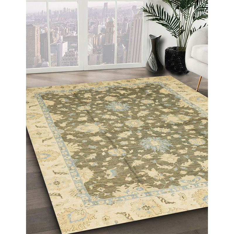 Abstract Indoor Rug, Round 7'