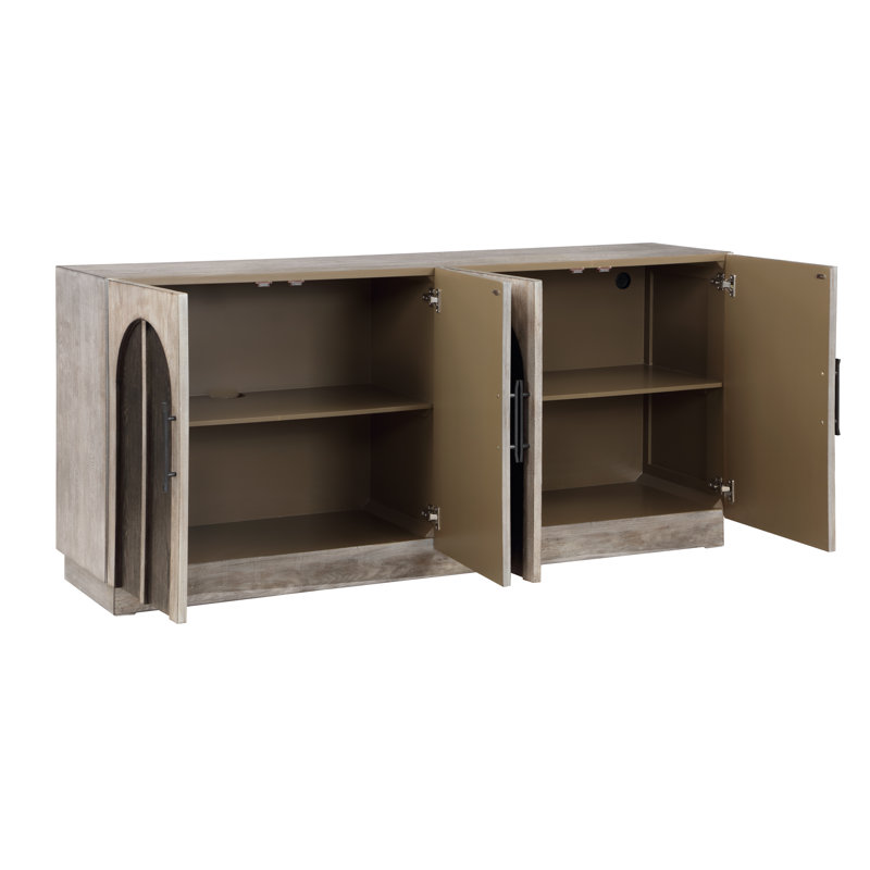 Crédence en bois à quatre portes