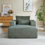 Fauteuil en velours côtelé confortable