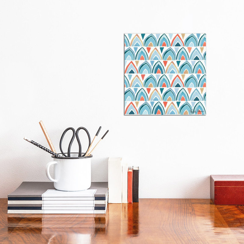 Whale Tale Pattern IV by Farida Zaman - Wrapped Canvas Print, 30.48 cm H x 30.48 cm W