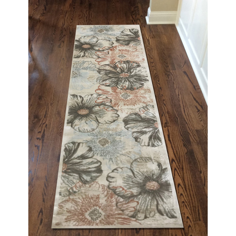 Tapis crème Vallejo, Tapis de couloir 2 pi 2 po x 7 pi 7 po