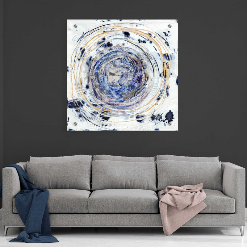 «Whorl I» par Alicia Ludwig, art mural en verre acrylique, H 36 po x l 36 po x P 0,2 po
