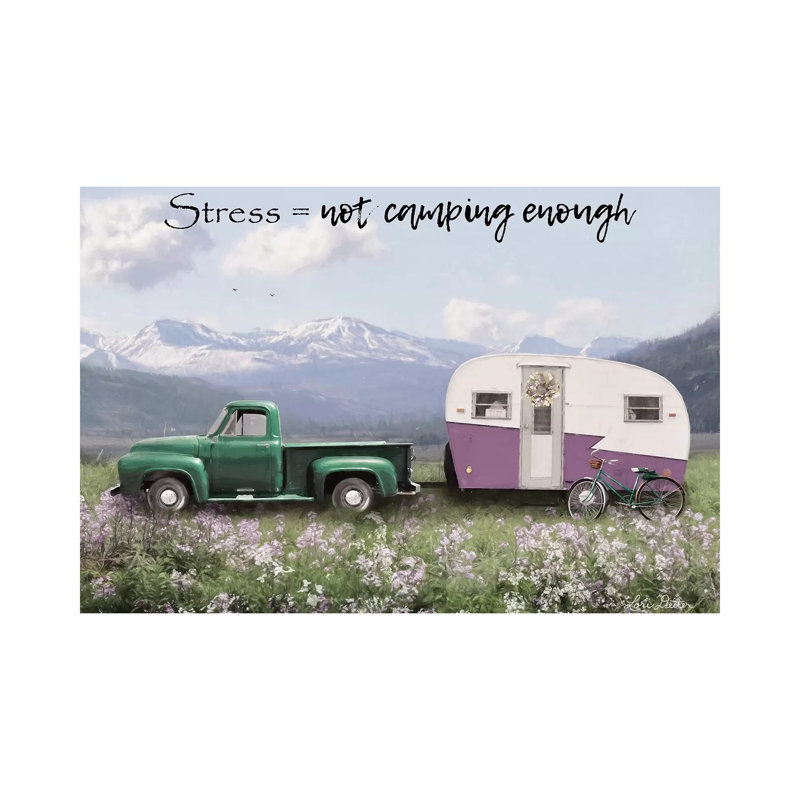 Camping Stress II 1 Piece Wrapped Canvas Painting, 30.48 cm H x 45.72 cm W