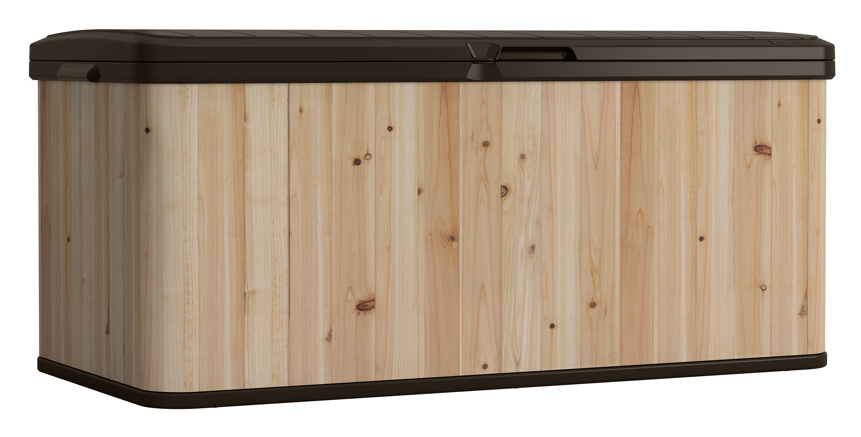 Suncast 54.5'' W 120 Gallons Water Resistant Solid Wood Cedar Lockable