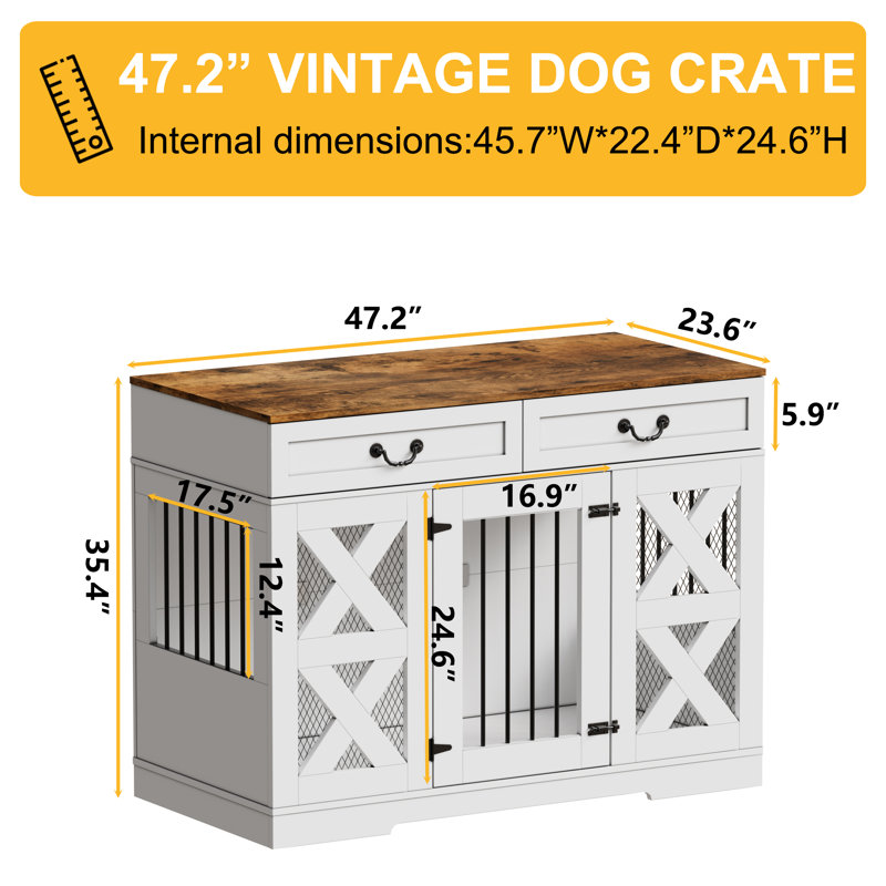 Grands meubles pour cage de chien