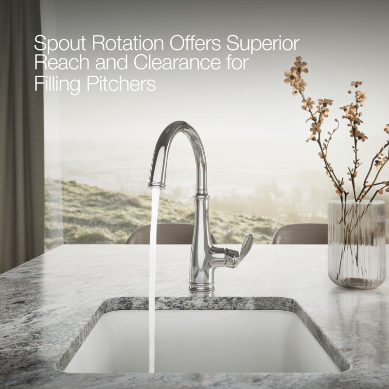Bellera Touch Single Handle Kitchen Faucet, Polished Chrome