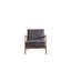 Fauteuil Mid-Century moderne en finition grise avec mousse et velours pour le salon ou la chambre à coucher, offrant une expérience de soutien à la mode, 31,71 po de profondeur, 25,72 lb, tissu ouvert à cadre fiable-1979850964-1979850963