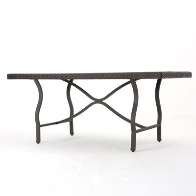 Elegant Costa Mesa 70 Wicker Dining Table