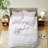 Piece White Reversible Ruffle Bedding Sets, Polyester King, Shabby Chic