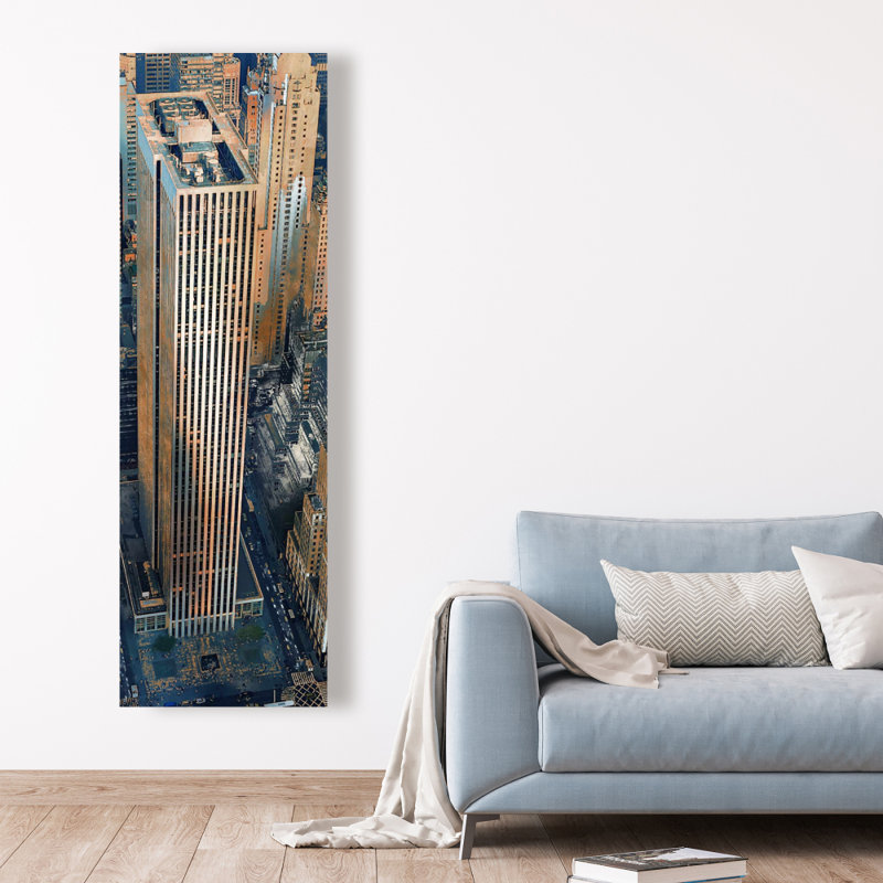 General motors building - Hyperrealist Cities canvas decor