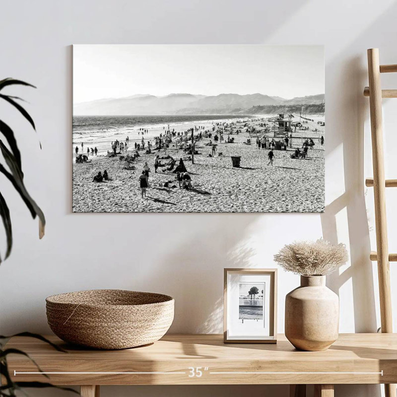 Noir, Californie, baie de Santa Monica, Gillard