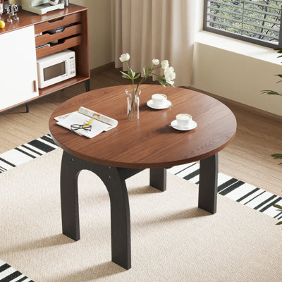 Farmhouse Extendable Solid Dining Table, Retro French Country Round/oval Kitchen Table For 4-6 People