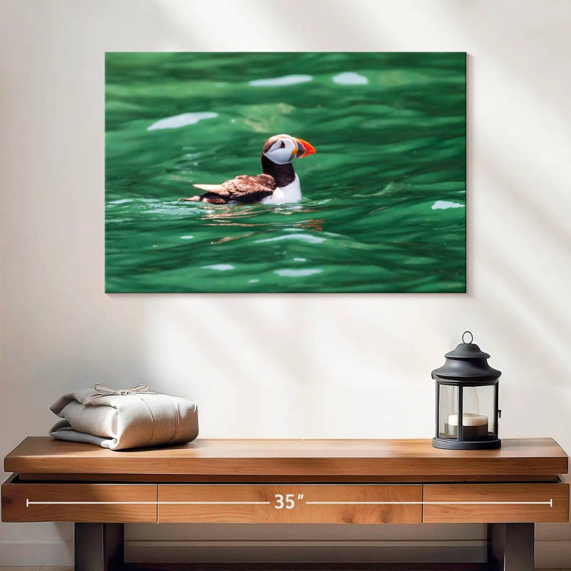 Crowle Floating Puffin, 16" H x 24" W