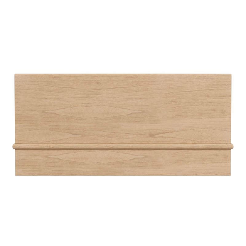 Soleil Wood Low Profile Platform Bed, King, Light Brown