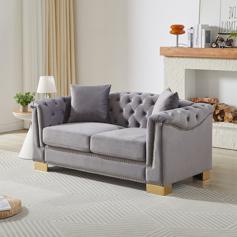 Canapé classique de style moderne, Gris