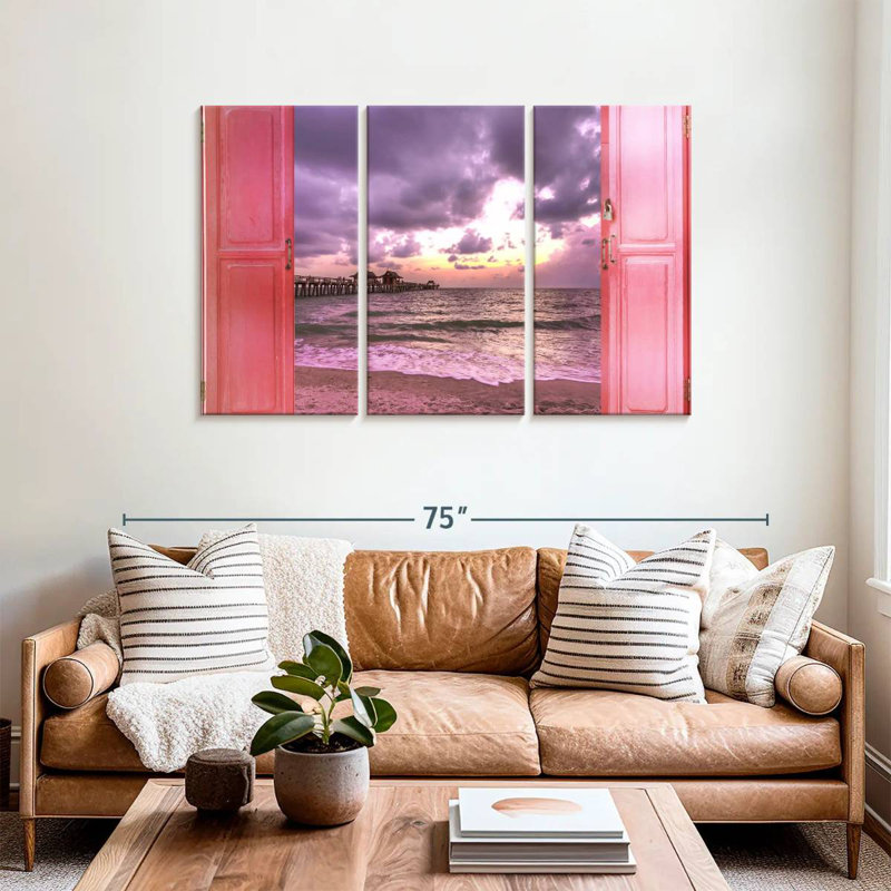 Gillard Window To Dramatic Beach, 36" H x 57" W