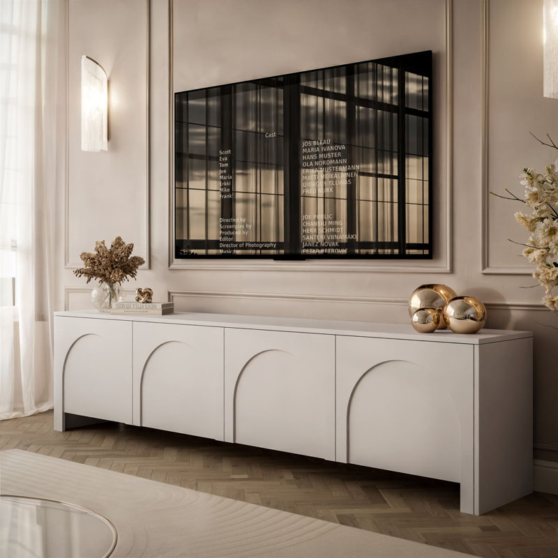 TV Stand ARIADNA 4D TV cabinet for TV's up to 88", Cashmere