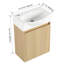 Petit meuble-lavabo moderne avec lavabo en céramique-235569754
