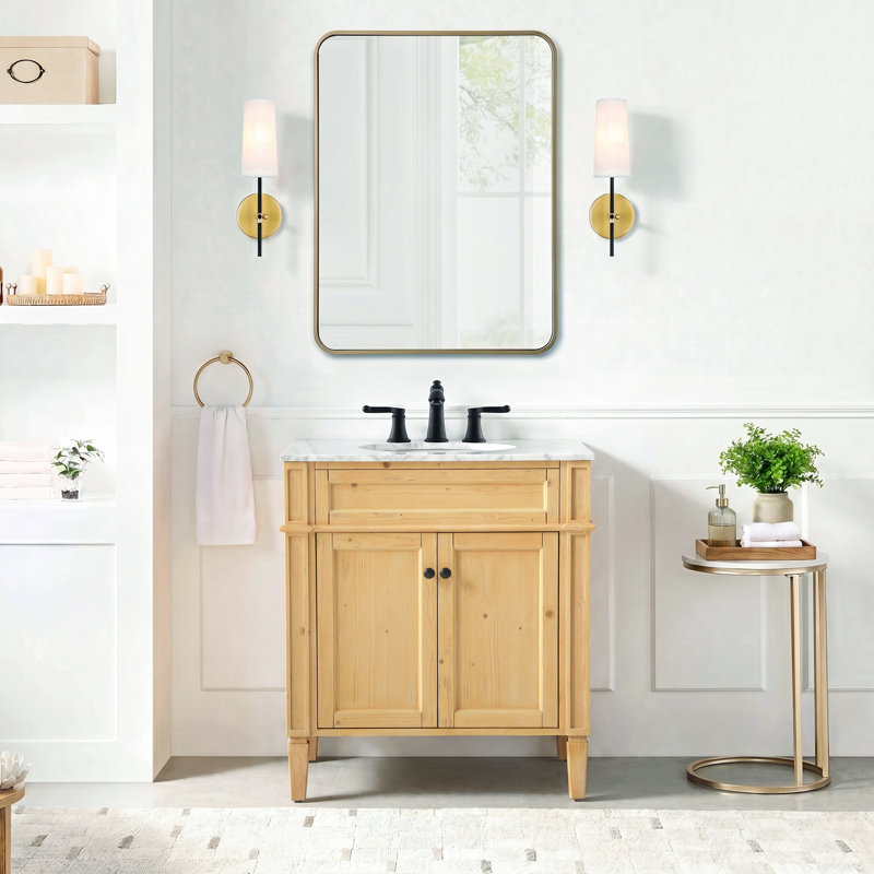 Ensemble de meuble-lavabo simple 30 po Rivers, Naturel