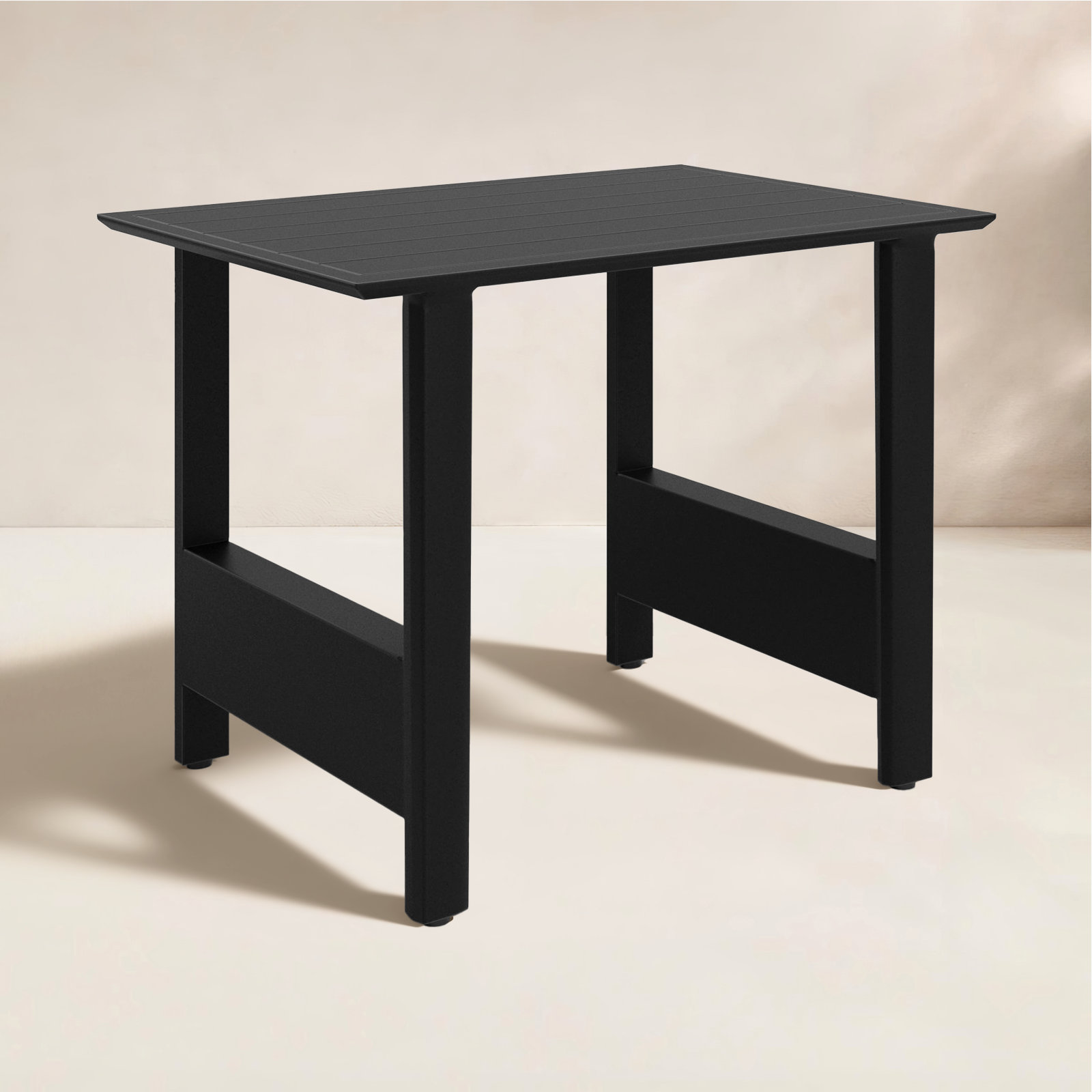 Everlee Metal Side Table, Black