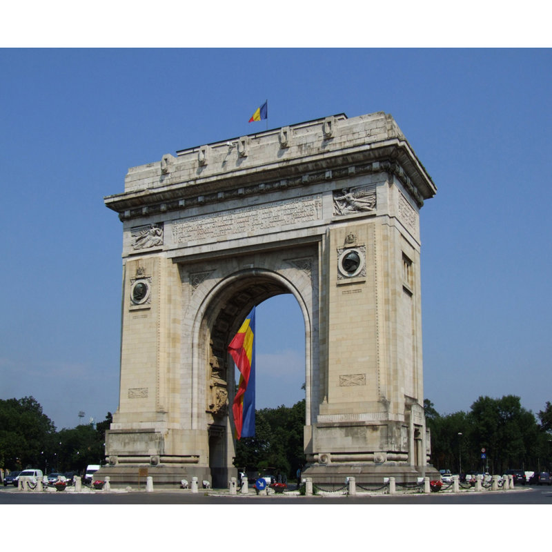 Arcul de Triumf, Bucarest, H 20 po x l 24 po