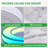 RGB Ceiling Fan With Lights, 16.5" Fandelier Low Profile Ceiling Fan, 3000K-6000K Dimmable & RGB Modern Flush Mount LED Ceiling Fan Light With Remote Control For Bedroom-1021756480