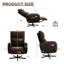 Fauteuil inclinable électrique pivotant avec chargement USB et de type C-1009290046