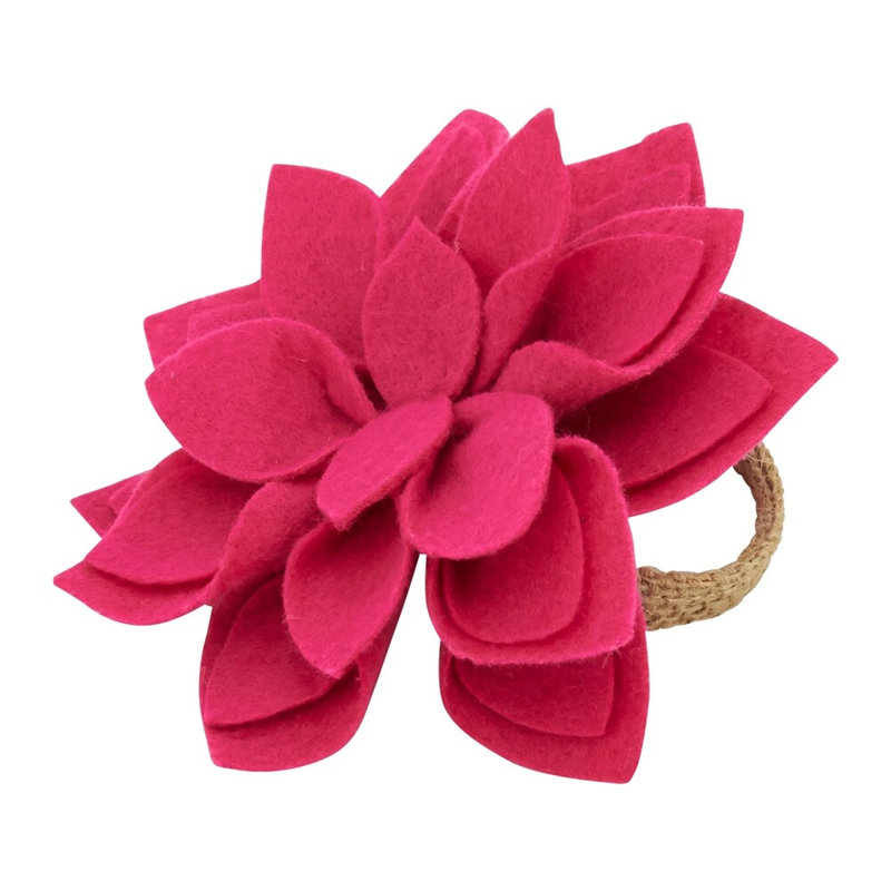 Porte-serviettes en polyester, Fuchsia