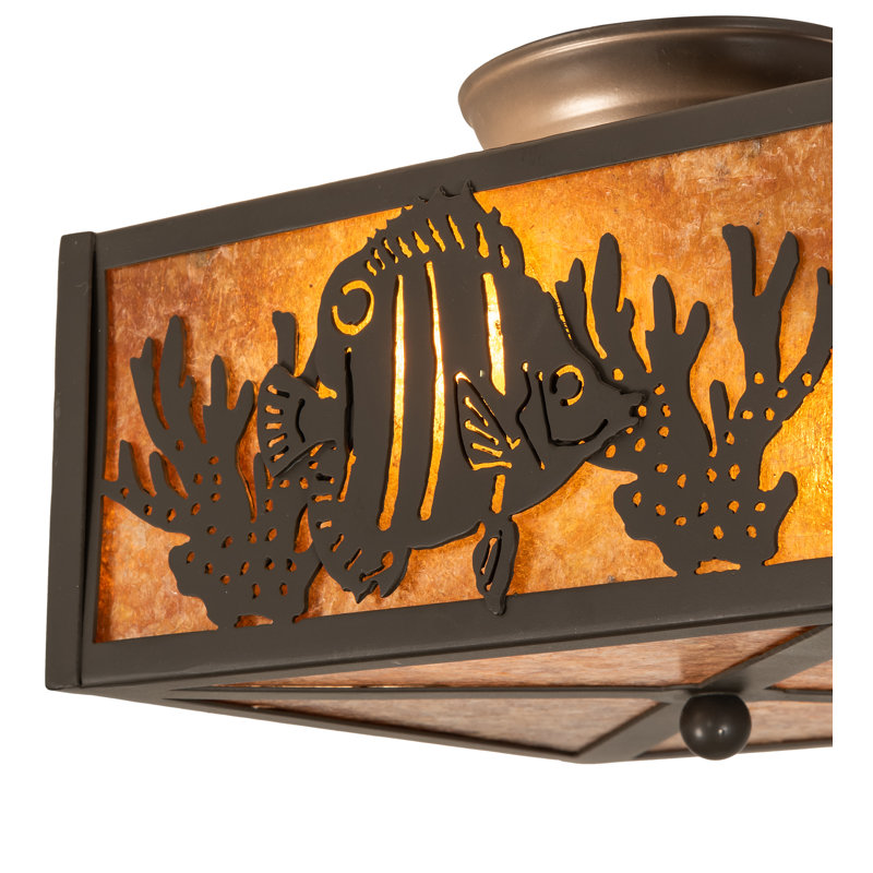 Rustic Lodge 2 - Light Semi Flush Mount
