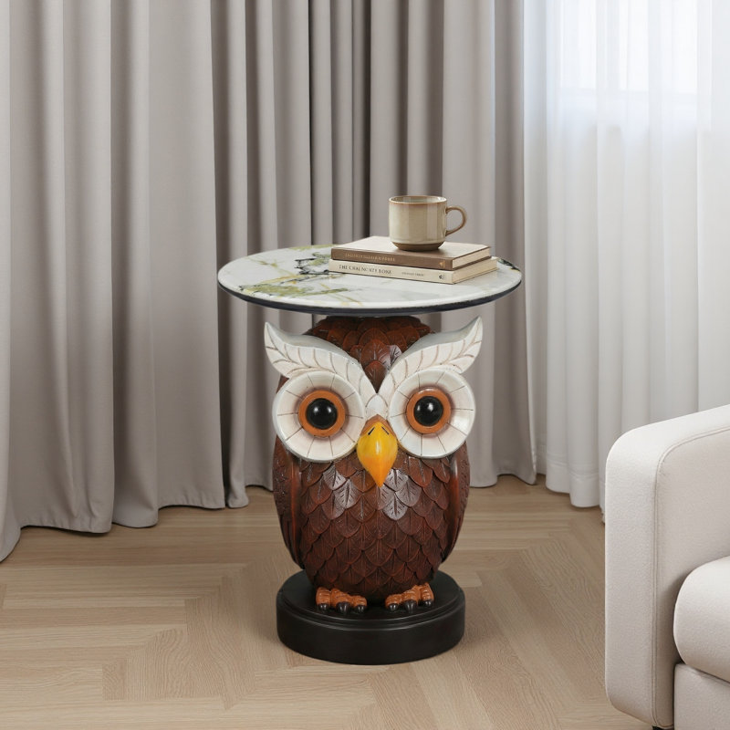 Table d'appoint hibou