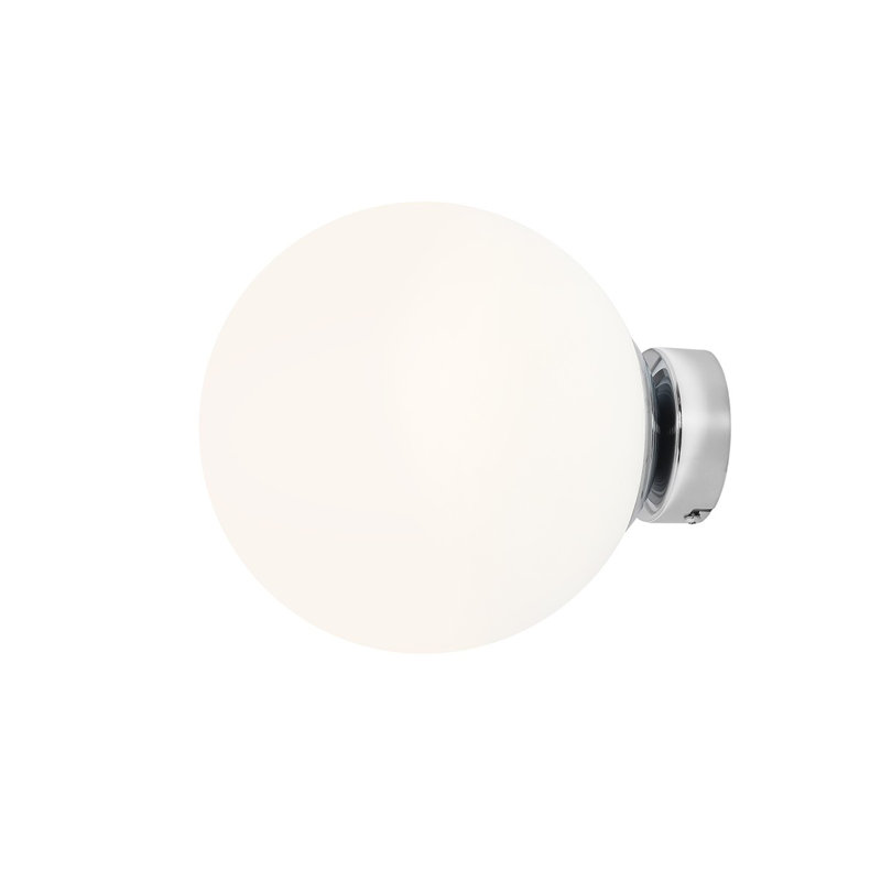 Sanibel Flush Mounted Sconce, Chrome, 20cm H x 20cm W x 23cm D