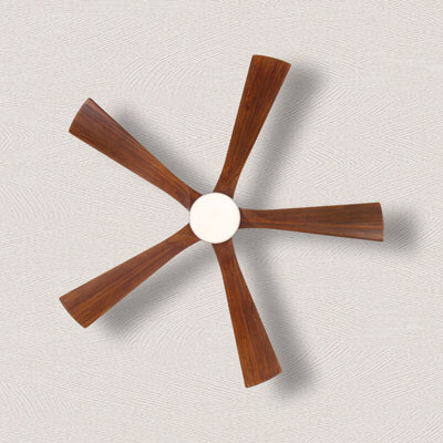 Solid Wood Ceiling Fan With Light
