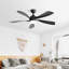 Ventilateur de plafond 52 pouces à profil bas avec télécommande