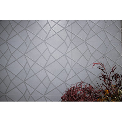 Decor Avenue Art Azul 3D Ceramic Tile in 12" x 36"