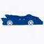 Lit plateforme avec roulettes Race-346259484