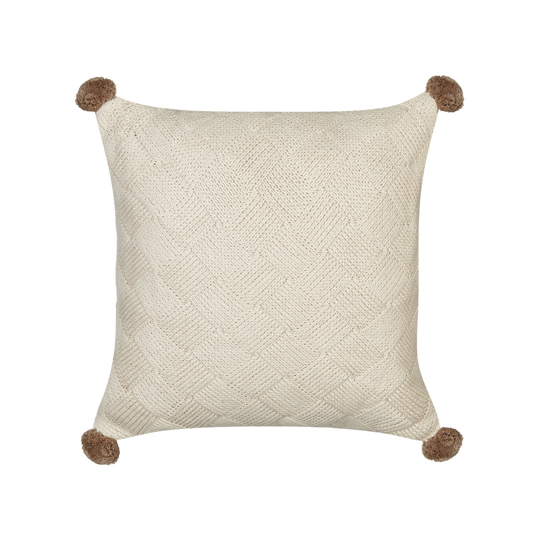 Set aus 2 Baumwollkissen 45 x 45 cm Beige Lecompton