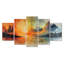«Green and Orange Tachisme Landscape I - Tachisme», ensemble de reproduction d'art mural