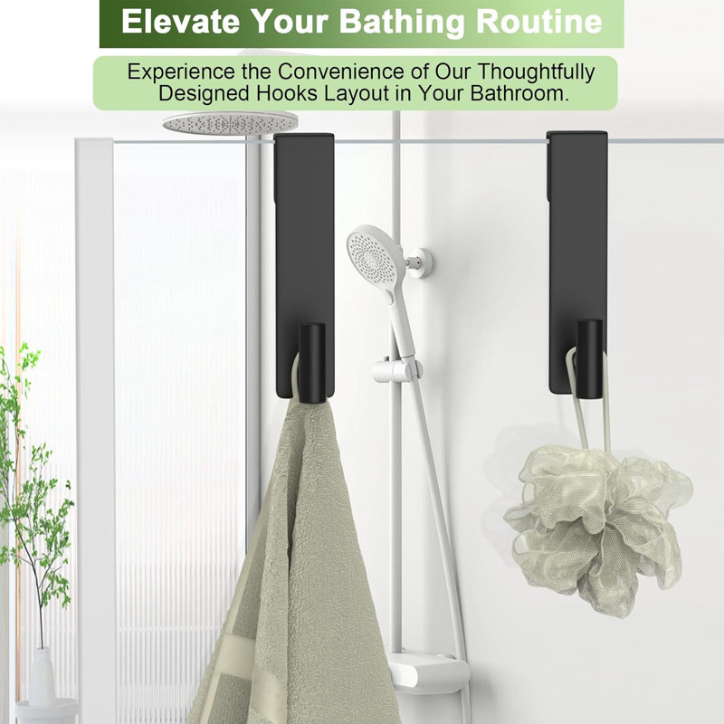 Shower Door Hooks, Heavy Duty Rack Hooks for Robe